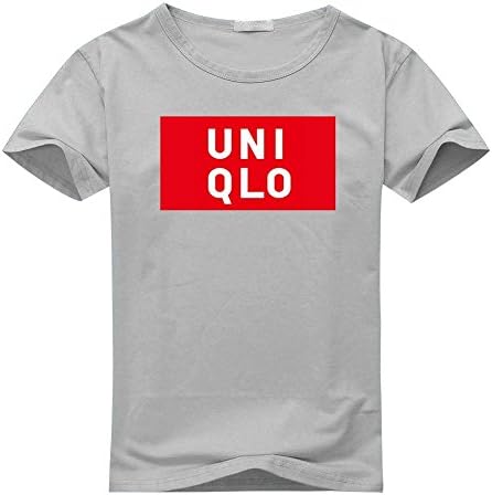 UNIQLO For Men's Printed Short Sleeve Tee Tshirt Medium Gray