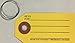 Key Tags with Rings Yellow Reinforced, 1 3/8 x 2 3/4, 1000 Per Box(T6)