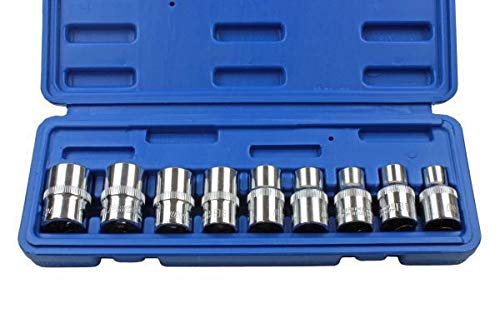 US PRO 9pc 1/2" Dr Star E Torx Socket Set E10 - E24 1390