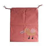 Belle Dura Folding Sport Backpack Drawstring Bag for Floding Wagon Home Travel Storage Use with Duck Pink