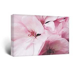 Canvas Wall Art - Pink Flower Petals - Giclee Print Gallery Wrap Modern Home Art Ready to Hang - 12x18 inches