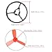 Makerfire 4pcs Propellers Guard Ring and 8pcs 1935 3-Blade Props for 90mm Micro Brushless Quadcopter Armor 90 BNF FPV Racing Drone