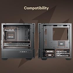 Okinos Genuine Walnut Wood Micro ATX Case, MATX PC
