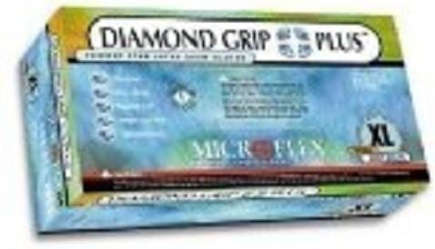 Diamond Grip Plus Latex Gloves, Microflex - Size Large - Model Dgp-350-l - Pack Of 100
