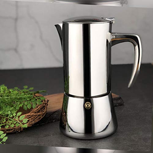 Delaspe Mokkakanne Espressokocher Edelstahl Espresso Kaffeemaschine für Zuhause Küche – Bild 7