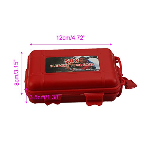Kangnice® New Outdoor Camping Hiking Equipment Sporting Self Help Survival Emergency Tools Box Kit Set - Thumbnail 3