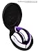 Sentey LS-7501 Universal Black Carrying Case for Foldable Headphones with Metal Zipper, Eva Rubber, Dual Compartments, Compatible with Most Foldable Headphones, Inner Dimensions 6.75 x 5 x 3.5 inches
