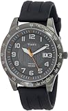 Timex Men’s T2N919 Elevated Classics Gun Metal Case Resin Strap Watch, Watch Central