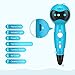 Nulaxy 3D Pen, First Robot 3D Drawing Printing Printer Pen with Voice Prompts PLA Filament Refills Automatic Feeding, Best Birthday Toys to Inspire Kids Teens Creativity, Blue