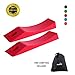 AbraFit Deadlift Barbell Jack Alternative Wedge, Silicone Material, Anti-Slip Patent Pending Design, Safely Load and Unload Barbell and Plates (Red,2 Pack)
