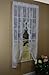 Curtain Chic Cameo Rose Swag, 63-Inch, Ivory