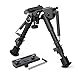 XAegis 2 in 1 Bipod 6 Inch to 9 Inch Adjustable Rifle Bipod with MLOK Rail Mount Adapter Included (Black Bipod with Mlok Adapter) primary