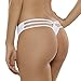 Beyond Woman Lingerie Women's Strappy Sexy Thong M White