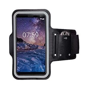 CoverKingz sportarmband voor Nokia 7 Plus – Hardloopband met sleutelvak Nokia 7 Plus – Sport hardlooparmband voor…