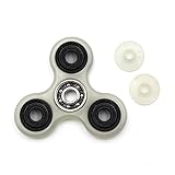 Cppslee Hands Fidget Spinner Toy Stress Reducer- Perfect For ADD, ADHD, Anxiety, and Autism Adult Children (Luminous + black)