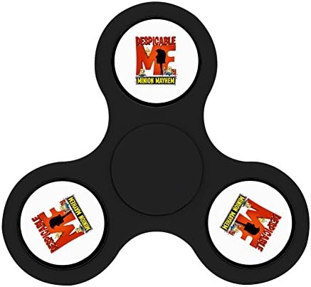 Fingertip Spinners Print With (Me3/Despicable) Logo Cool Toy High Speed Kill Time For ADD Children Adults Men Women-Black
