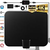 Biling TV Antenna for Digital TV Indoor, 120 Miles TV Antenna Indoor Amplified HDTV Antenna, Digital HDTV Antenna Long Range with Amplifier Signal Booster - 16.6 Feet Coax Cable/USB Power Adapter