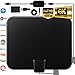 TV Antenna for Digital TV Indoor, 120 Miles TV Antenna Indoor Amplified HDTV Antenna, Digital HDTV Antenna Long Range with Amplifier Signal Booster - 16.6 Feet Coax Cable/USB Power Adapter