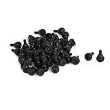 PC Computer Case Thumbscrews 6 #-32 M3.5 Thumb Screws Black 50 Pcs