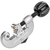 RIDGID 32910 Model 10 Screw Feed Tubing Cutter, 1/8-inch to 1-inch Tube Cutter,Silver/Black,Small