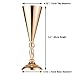 2 Pcs Set Metal Wedding Flower Trumpet Vase Stand, 14 inch Table Decorative Centerpiece Artificial Flower Arrangements for Anniversary Ceremony Party Birthday Event Aisle Home Decoration (Gold)