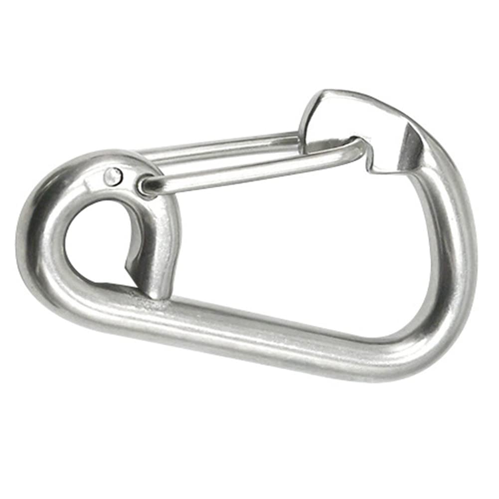 XIZONLIN Stainless Steel Carabiners Clip M6-M12 Spring Snap Hook Keychains Backpack Buckle for Camping Hiking Traveling Outdoor Activities Durable