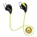 Bluetooth Earbuds Best Bass Stereo Ear Earbud with Mic and Anti-Drop Noise Cancelling for Sport Gym Running Workout Lifetime Sweatproof Guarantee( Green)