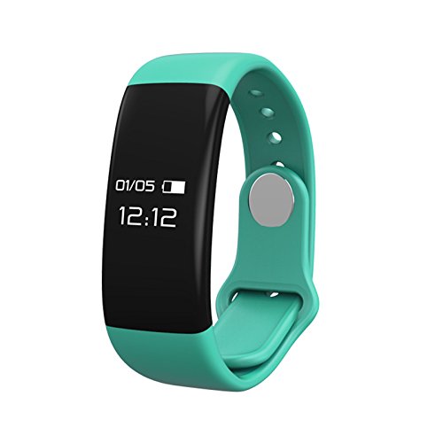 Fitness tracker, B2Future Bluetooth Fitness Tracker Watch, Water Resistant OLED Screen Fitness Tracker Smartwatch with Heart Rate Monitor Pedometer Smart Wristband Band (Tiffany, 0.66)