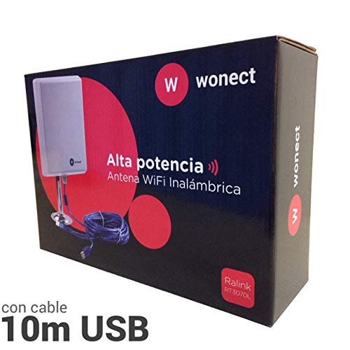 Antena-WiFi-Wonect-N4000-USB-Largo-Alcance-Cable-Exterior-Longitud-10-Metros