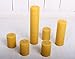 Set of 6 Handmade Beeswax Candles Big Size 10.2in 6.7in and 3.14in Best for Gift and Home Decor 100% Pure Quality