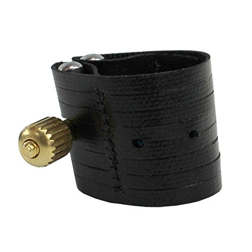 Rovner Ligature & Plastic Cap for Alto Standard Saxophone - Dark Ligature for Hard Rubber Mouthpiece (1RL)