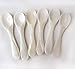 Marycrafts Set of 6 White Mother of Pearl MOP Caviar Spoons W Round Handle