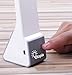 LED Desk/Table Lamp with USB Charging Cable - 3 Dimable Color Tones - With Touch Control and Rotatable Arm - Rechargeable Battery - by Utopia Home (Grey & White)