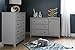 South Shore Convertible Changing Table with Storage Drawers and Removable Changing Station, Soft Gray