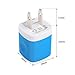 Wall Charger, HUHUTA 3PCS Universal Charger Home Travel Fast Charger Power Adapter for iPhone 7 7s 6s Plus, iPad, Samsung Galaxy S7 S6, Note, Motorola, LG G4 G3 and More Devices. (Orange, Blue, Green)