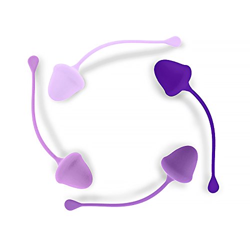 4Pcs Kegel Exercise Balls Weights Kit Kegal Weights to Strengthen and Tighten Pelvic Floor, Post Pregnancy Bladder Control Medical Grade Silicone for Beginners and Advanced