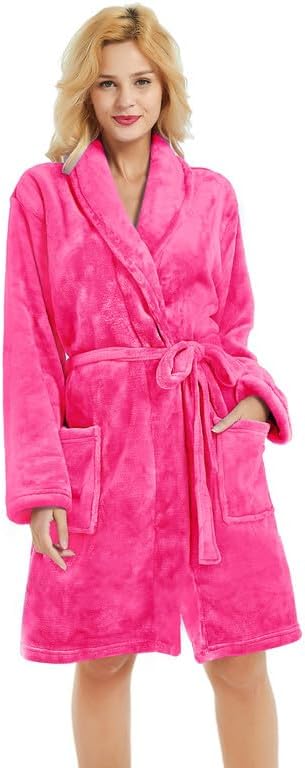amazon ladies winter dressing gowns Amazon.com: Robe Gown for Women Sleepwear Dressing Gown Winter Velvet Elegant Romantic Robe Ladies Bathrobe Pink L, Small : Clothing, Shoes & Jewelry