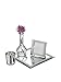 Studio Silversmiths 4-Piece Bling Vanity Set, Silver