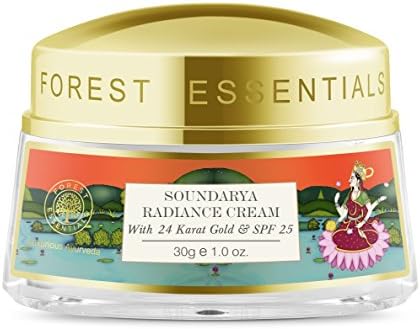 forest essentials soundarya radiance cream with 24k gold and spf25