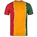 Magic River Handcrafted Tie Dye T Shirts - Rasta Fade - Adult X-Large