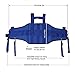 PELLOR Offshore Stand Up Fishing Fighting Belt Shoulder Back Harness Complete Package (Blue)