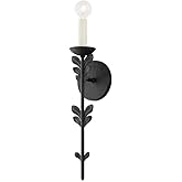 Troy Lighting Florian - 1 Light Wall Sconce in Whimsical Style-19.5 Inches Tall and 4.75 Inches Wide-Black Finish