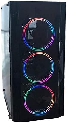 Tortox Neon V2 RGB Mid Tower Acrylic Side Panel Computer Case With 3 CF11 RGB Fans with Remote: Buy Online at Best Price in UAE - Amazon.ae