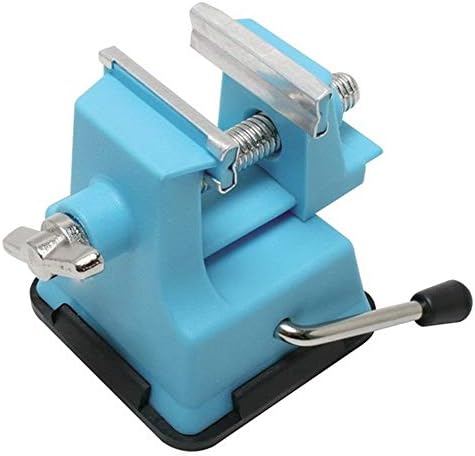 NOBGP Mini-Tabletop Suction Vise, PD-372 Adjustable Mini Vise for Small Work, DIY Jewelry Craft Model Repair, Jaw opening 25mm