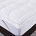 puredown® Premium White Goose Overfilled Bed Topper 100% Cotton Fabric Mattress Pad, King, Alternative and Feather