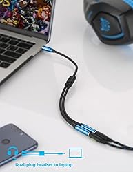 MillSO 3.5mm Headphone Splitter Adapter CTIA Audio
