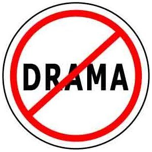 [Quantity 10] NO DRAMA Pinback Buttons 1.25