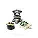 Buytra 7-Set/21 Pieces Miniature Fairy Garden Animals World Ornament Dollhouse Plant Pot Figurine DIY Decor Home Decoration