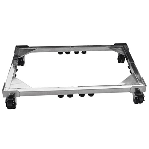 Click Here to See More Images TH Multi-function Washing Machine Base Adjustable Pulley Stainless Steel Refrigerator Bracket