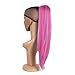 MapofBeauty 20 Inch/50cm Charm Long Straight Hair Colorful Gripper Ponytail (Light Gold/Water Blue/Pink)